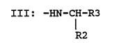 Formula III being HN which is bonded to CH which itself is bonded to both R3 and R2.