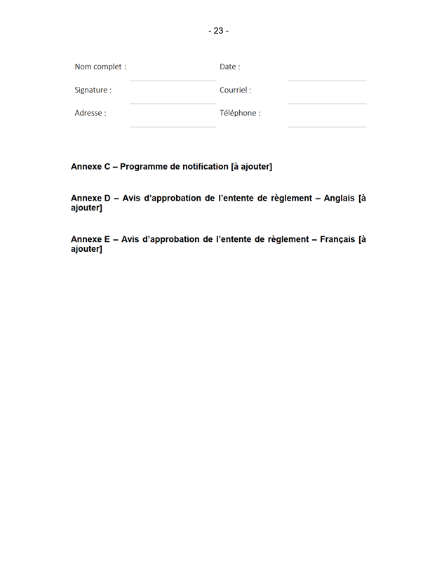 Wenham Settlement Agreement (French)_23